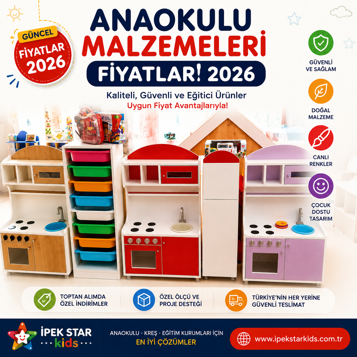 Anaokulu Malzemeleri Fiyatları 2026