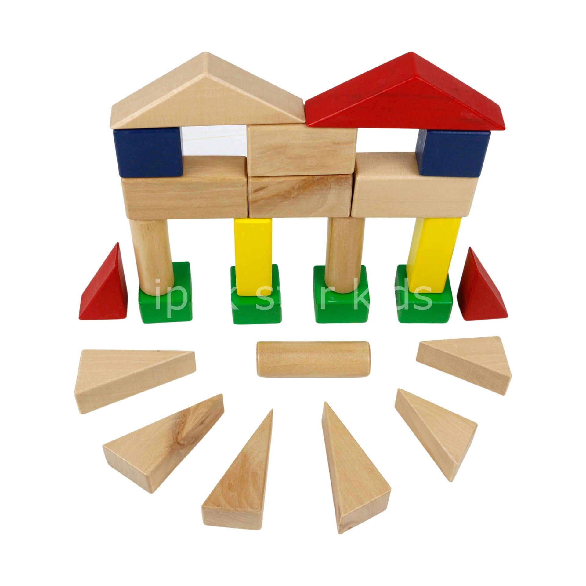 Ahşap Kasalı Blok (25 parça)