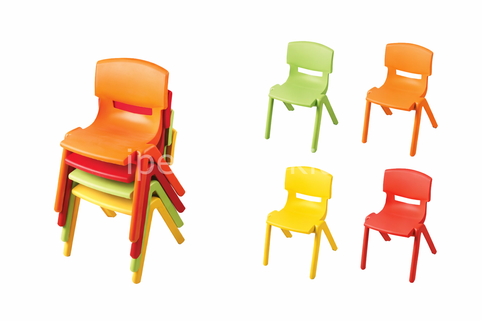 Plastik Çocuk Sandalyesi H32 cm | İstiflenebilir Anaokulu Sandalyesi