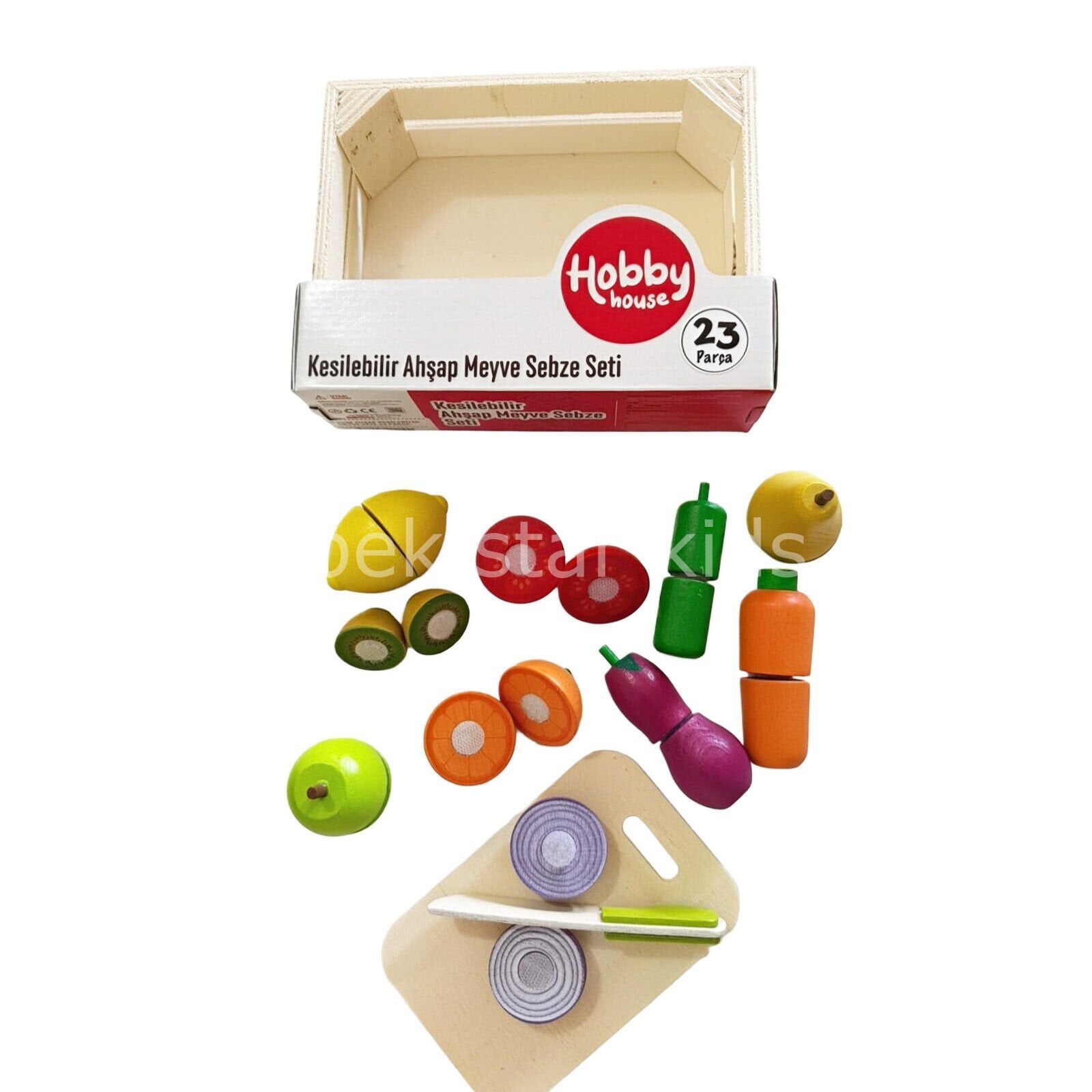 23 Parça Kasalı Meyve Sebze Kesme