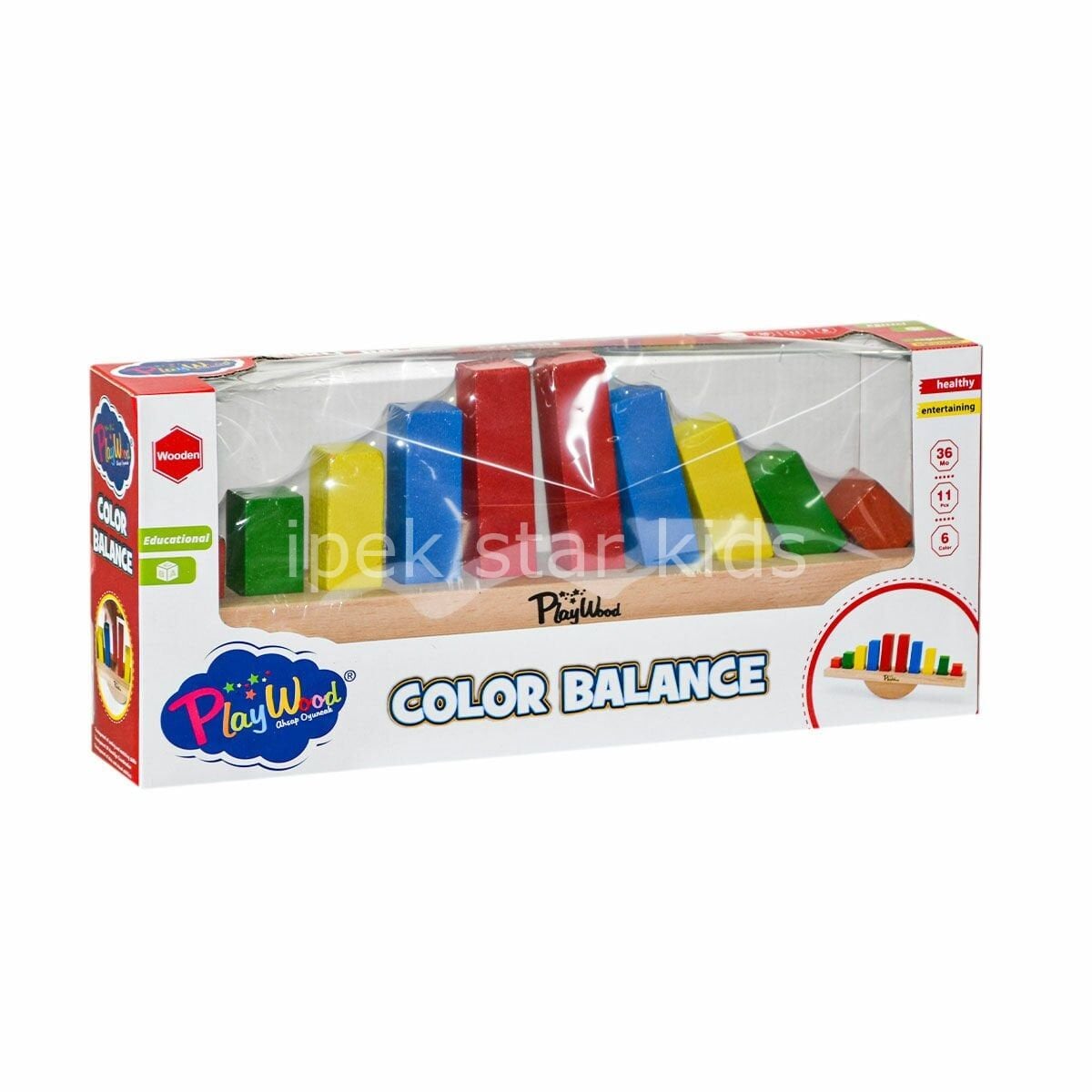 Ahşap Renkli Balans Oyunu