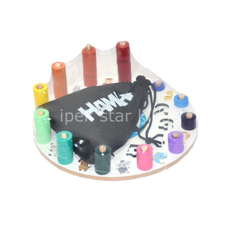 Ahşap Geometrik Logaritmik Saat