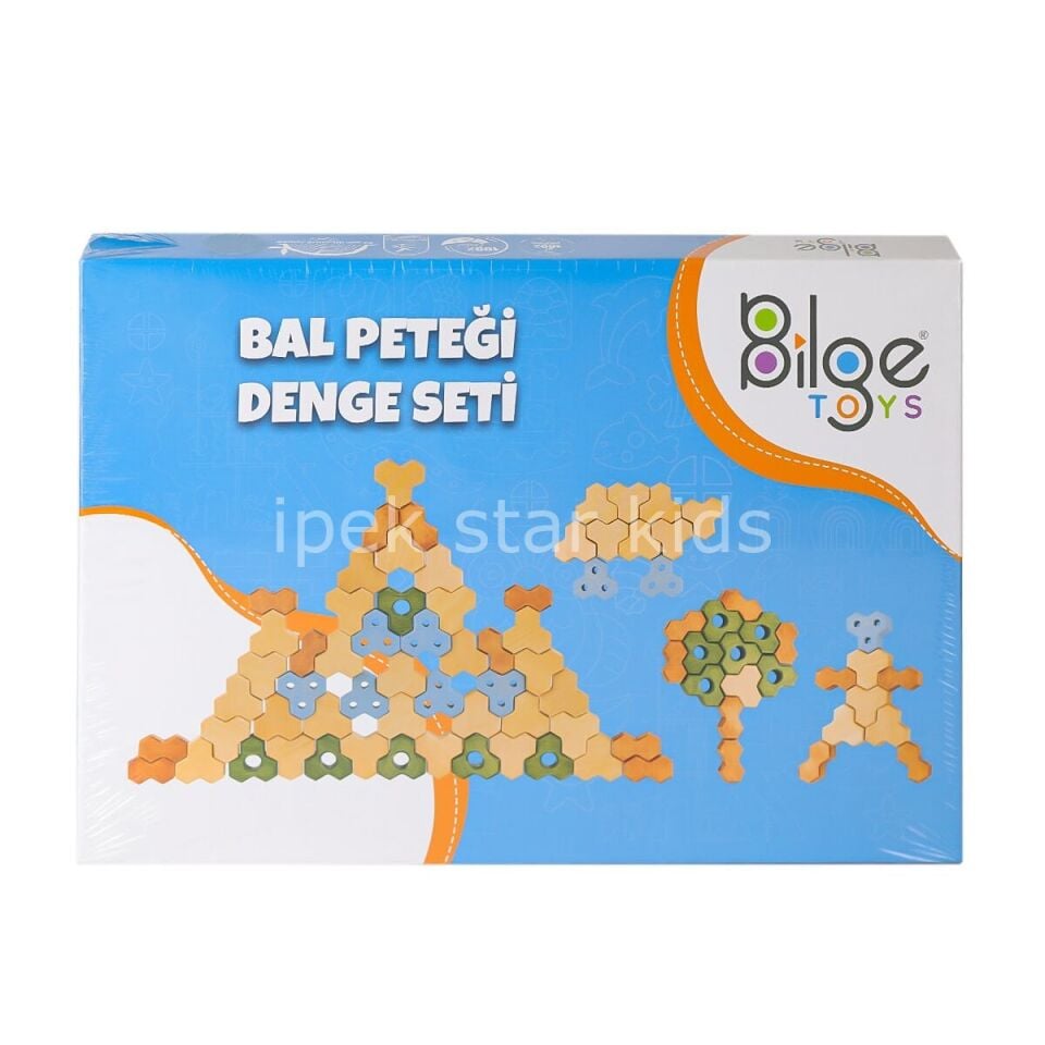 Bal Peteği Ahşap Denge Oyunu