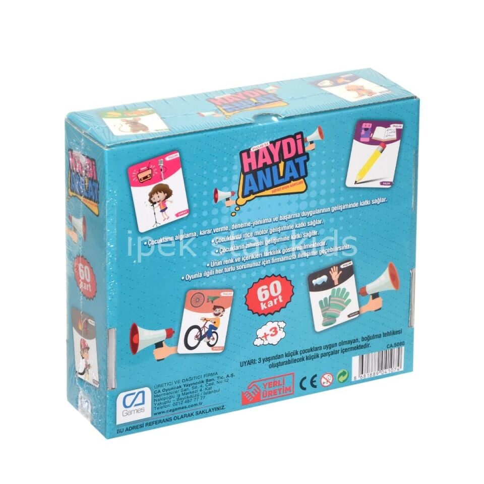 Haydi Anlat - Eğitici Oyun Kartları