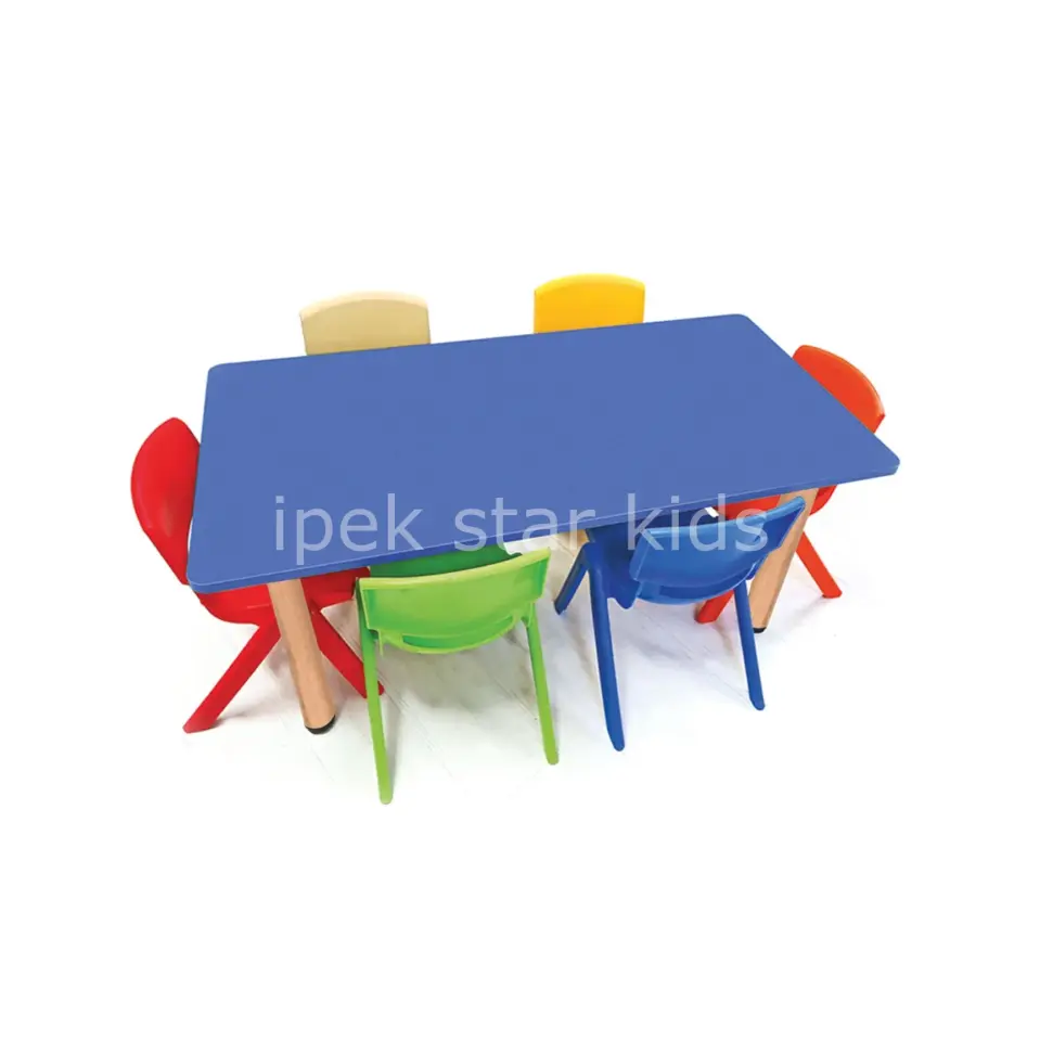 ayarlanabilir ayaklı  anaokulu masası