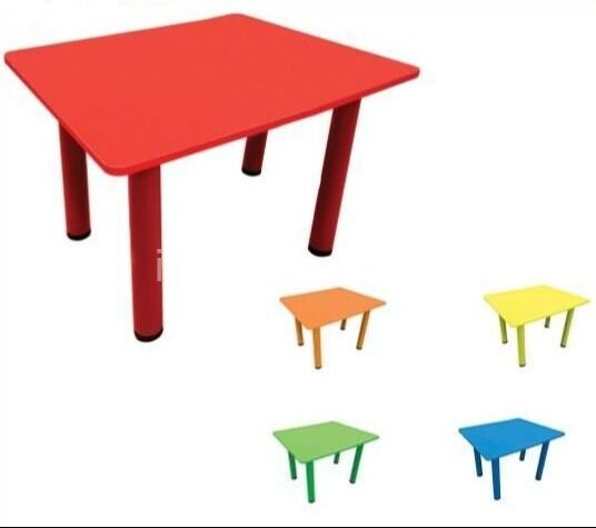 Ayarlanabilir Ayaklı Çocuk Aktivite Masası eğrisel köşeli güvenli ahşap çocuk masası