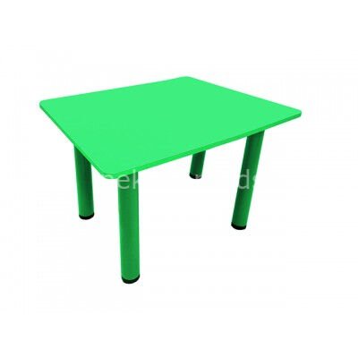 Ayarlanabilir Ayaklı Çocuk Aktivite Masası 60x60 cm ahşap tabla metal ayaklı masa