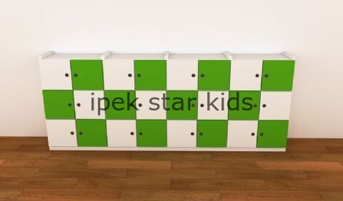 6 Kapaklı Öğrenci Dolabı