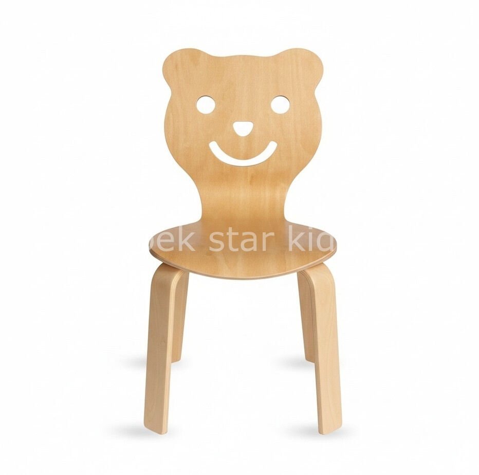 ipek star kids ahşap çocuk sandalyesi