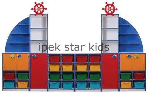 Yelkenli Anaokulu Dolap Seti