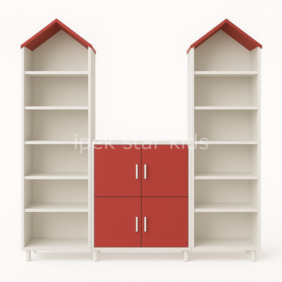 Kuleli Çok Raflı Dolap Grubu