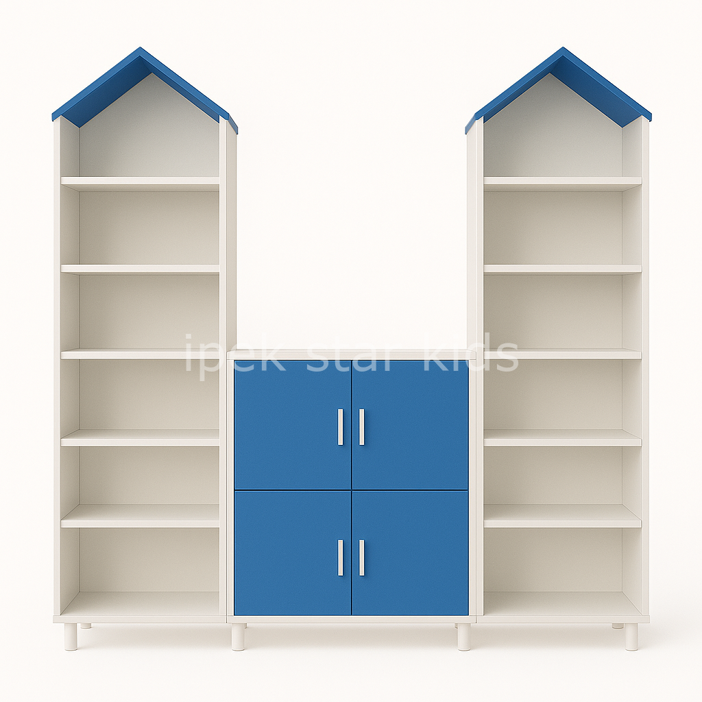 Kuleli Çok Raflı Dolap Grubu