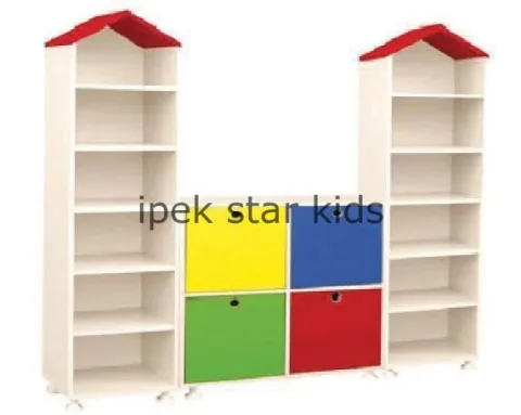 Kuleli Çok Raflı Dolap Grubu