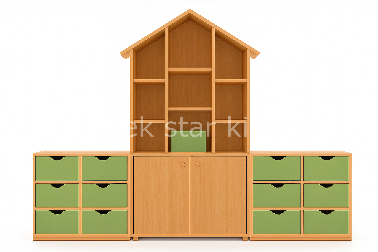 Çatılı Anaokulu Kreş Dolap Grubu