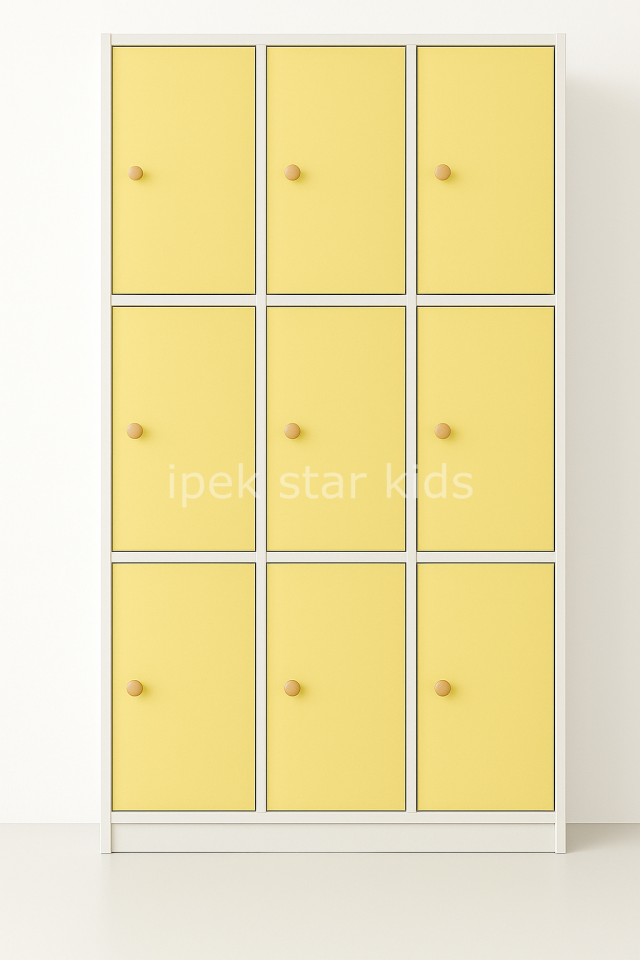 9 Kapaklı 18 Bölmeli Eşya Dolabı