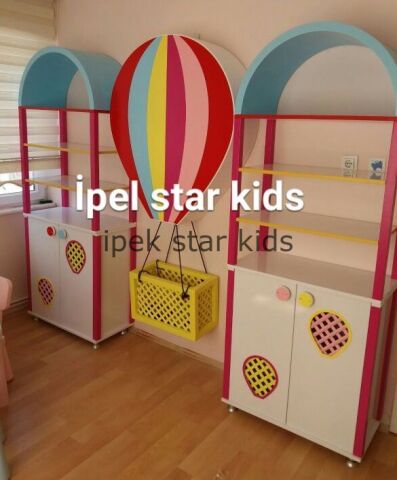 Uçan Balonlu Masal Dolap 3 modül