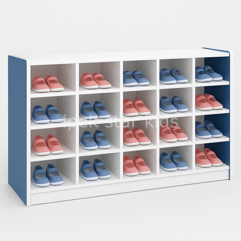 20 Gözlü Renkli Ayakkabılık Ünitesi