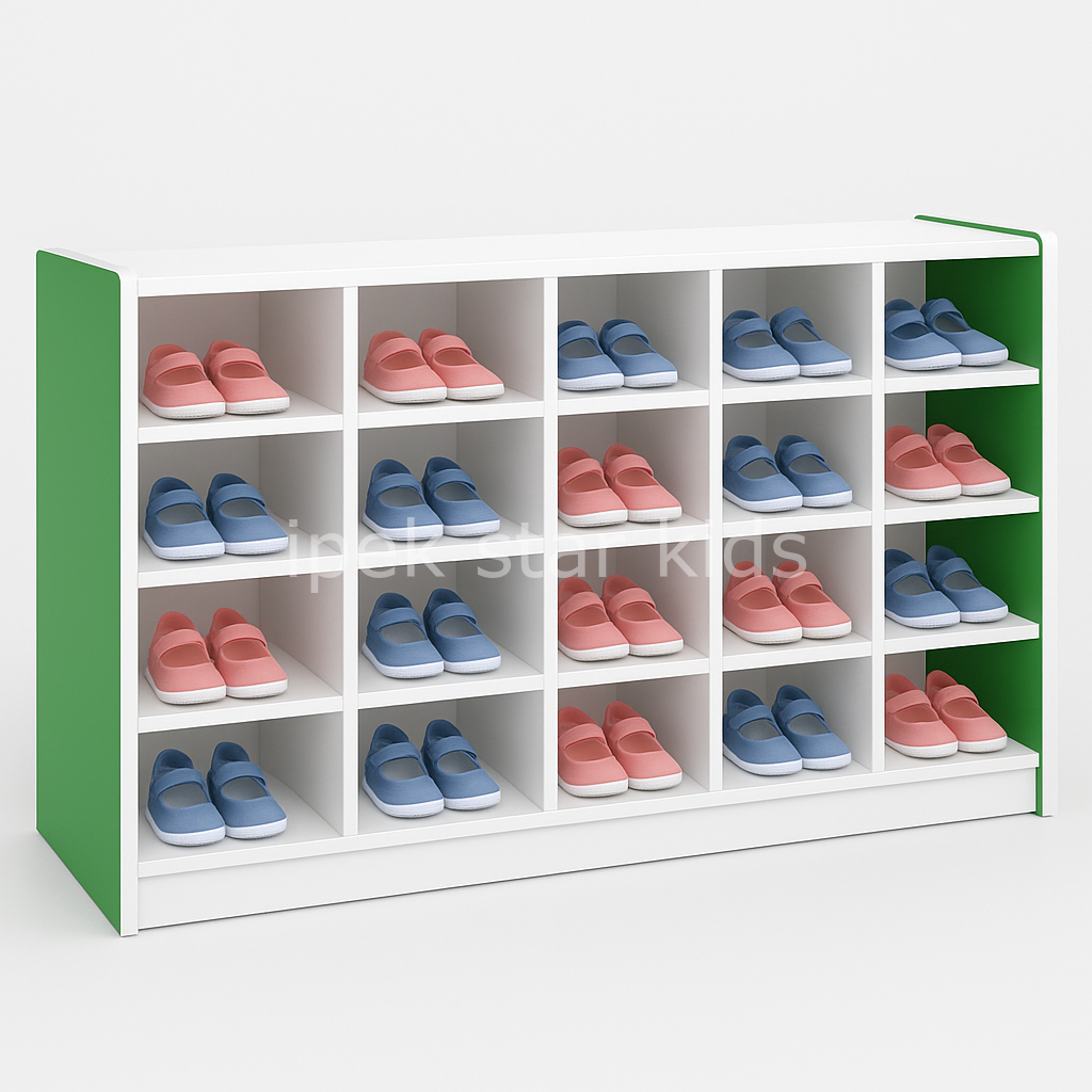 20 Gözlü Renkli Ayakkabılık Ünitesi