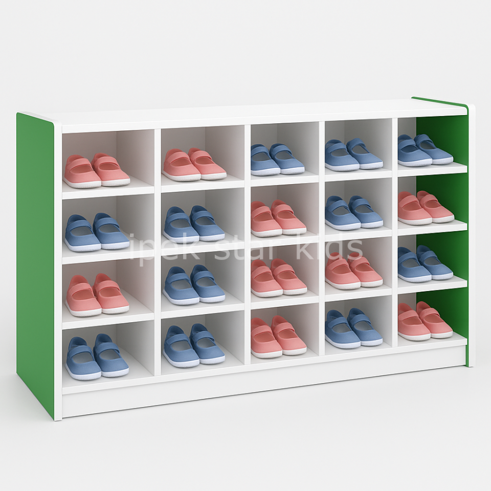 20 Gözlü Renkli Ayakkabılık Ünitesi