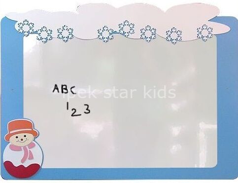 Anaokulu Kreş Yuva Kardan Adam Yazı Tahtası