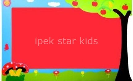 Anaokulu Kreş Yuva Elma Ağacı Pano 135x100 cm