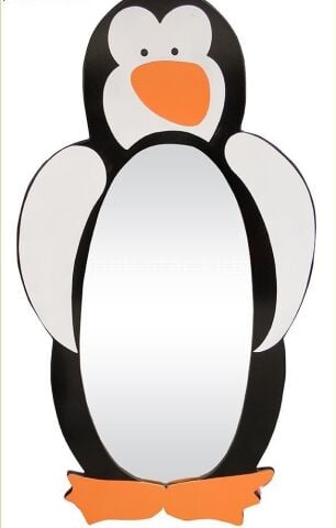 Anaokulu Kreş Yuva Penguen Boy Aynası