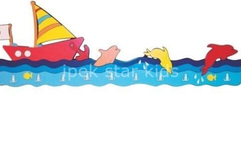 Anaokulu Kreş Yuva Yelkenli Askılık 140 CM*60 Cm