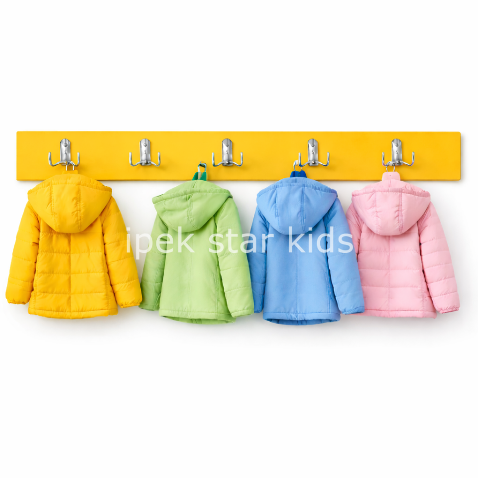 Kreş ve anaokulu için ahşap okul askılığı