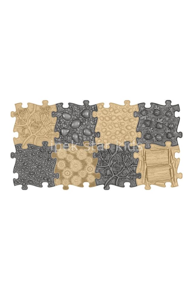 Muffik Ortopedik Duyu Matı - Natural Set 065