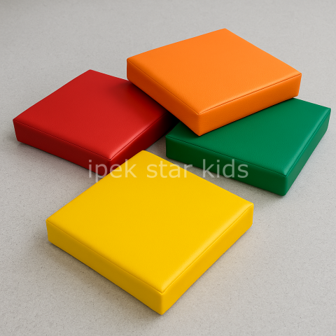 Anaokulu Kare Minder  Çocuk Oturma ve Oyun Minderi 40*40 CM