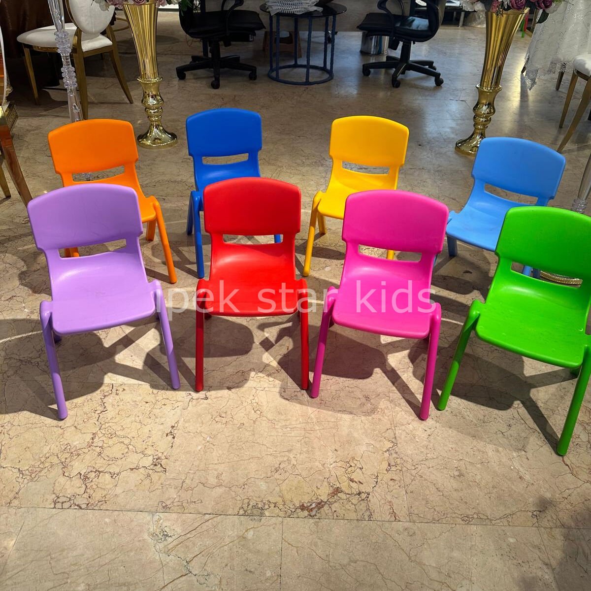 Plastik çocuk sandalyesi modeli