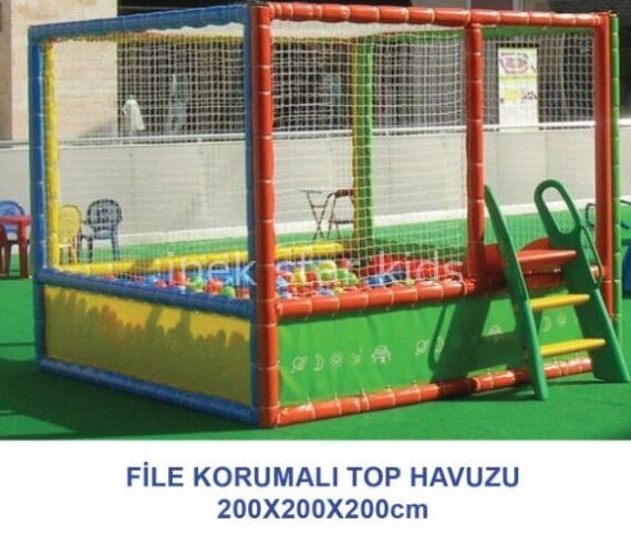 Fileli Korumalı Top Havuzu 200X200X200 Cm