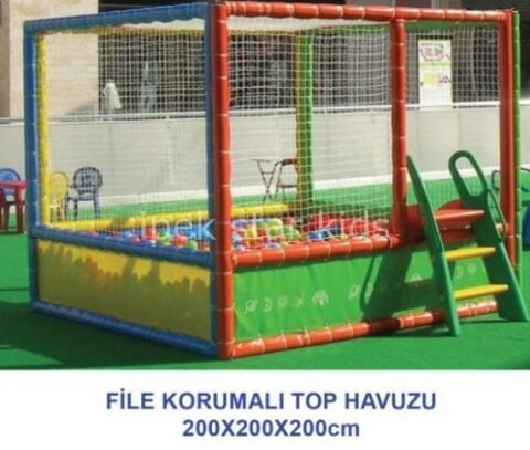 Fileli Korumalı Top Havuzu 200X200X200 Cm