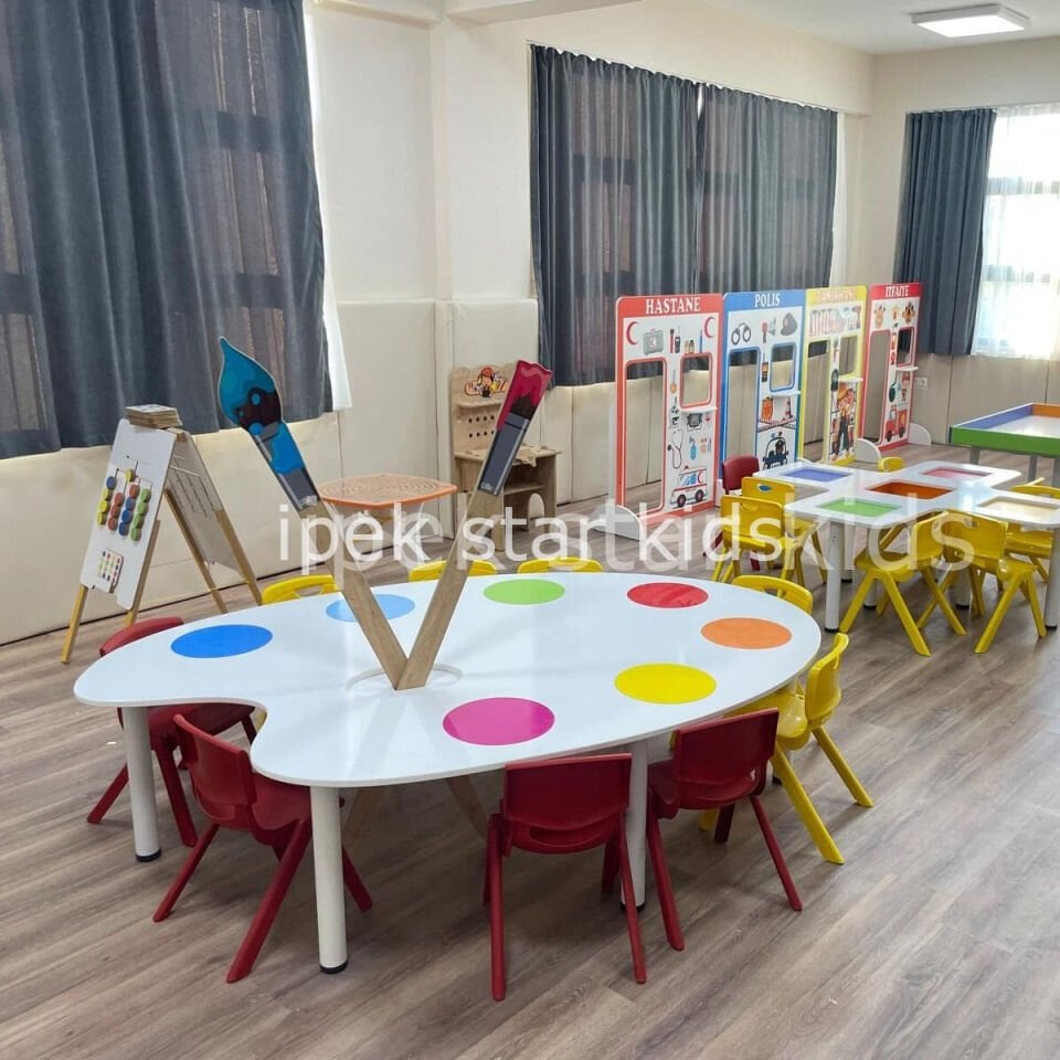 Çocuk Etkinlik Masası 170x100 cm – Anaokulu Aktivite Masa Modeli