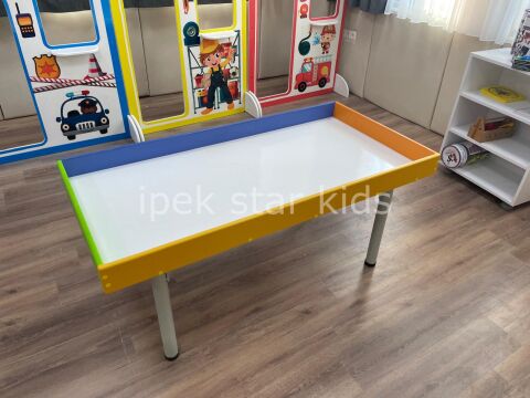 Oyun Masası Lego Robotik Kum Boyama Oyunları oynanabilen Havuzlu Masa