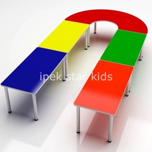 330x180 cm anaokulu aktivite masa grubu