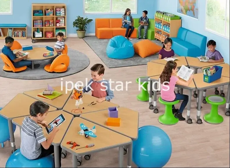 TRAPEZ MASA  FLEX ÇOCUCK MASA GRUBU 6 PARÇA MASA ,AKSESUARLAR DAHİL DEĞİLDİR