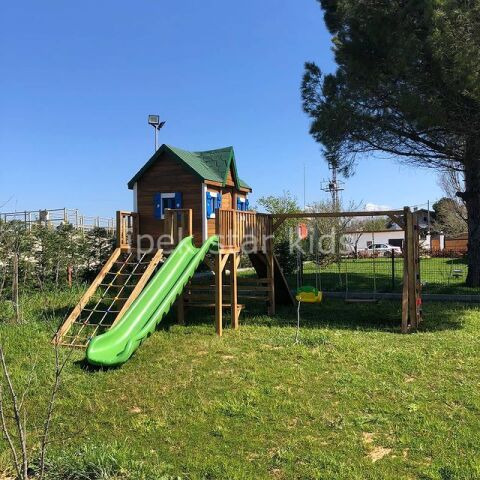 AHŞAP EV OYUN GRUBU NATUREL