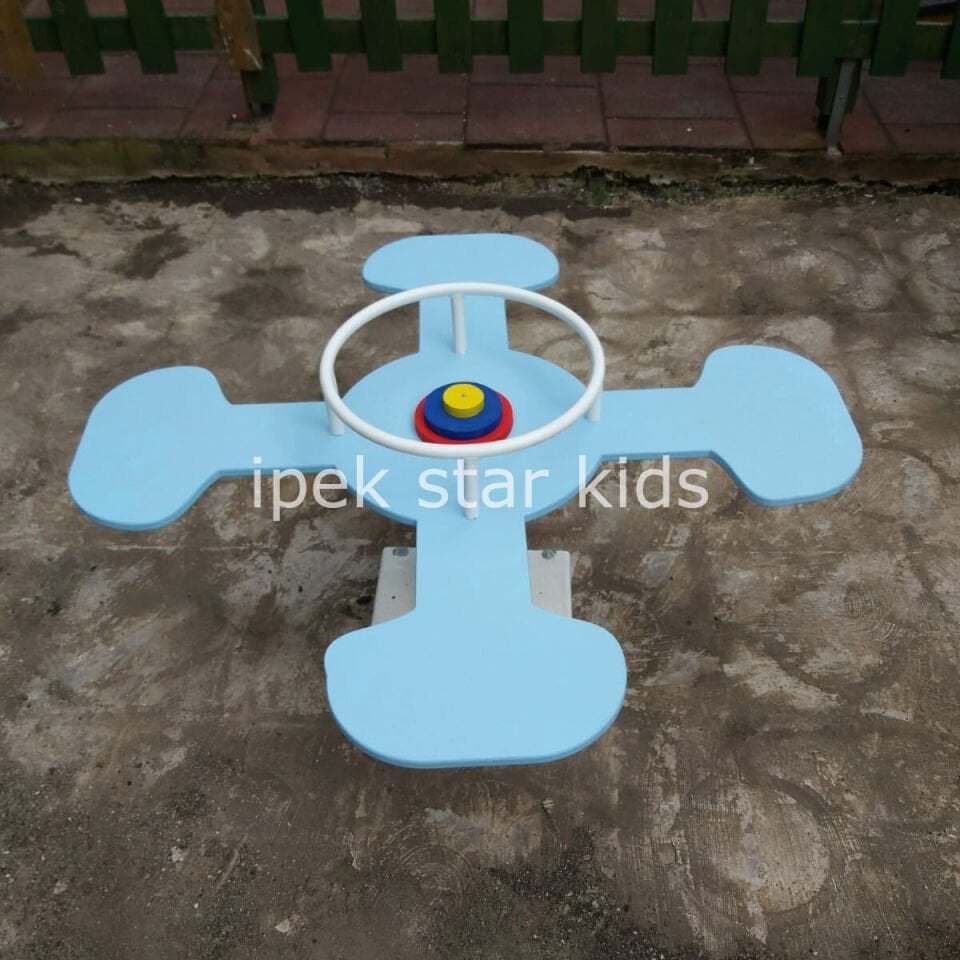 4’lü Yaylı Zıpzıp anaokulu ve kreş bahçe oyunu