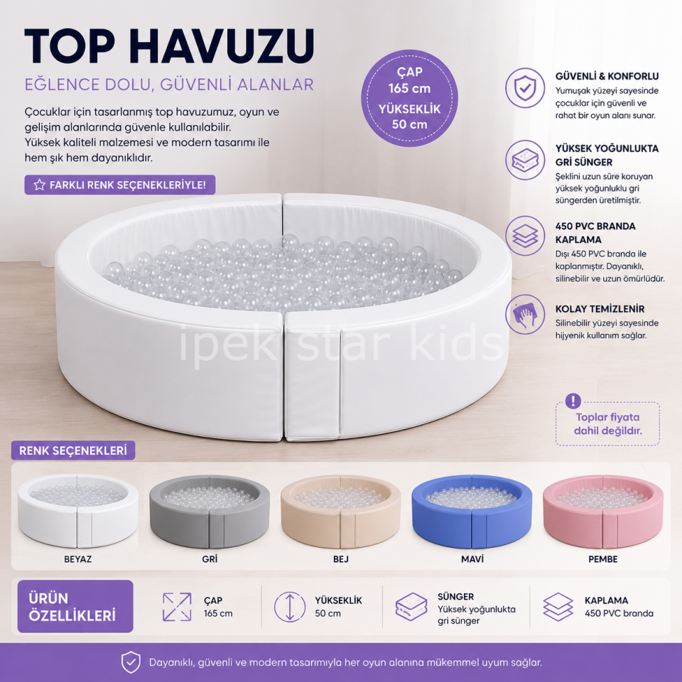 Soft Daire Top Havuzu Çap 165 cm