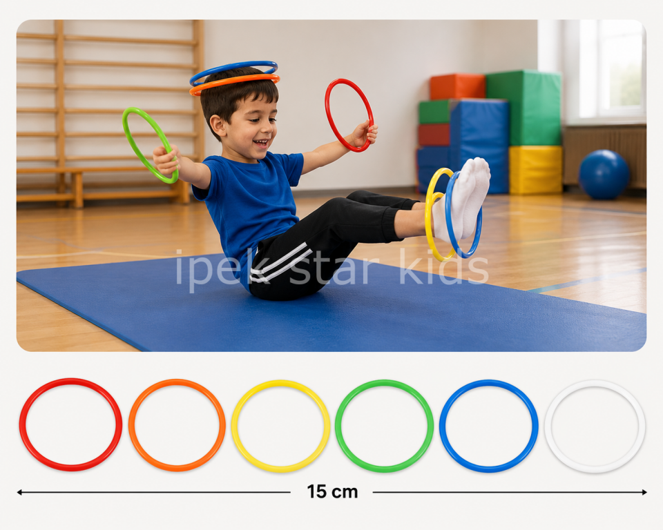 Gelişim Halkaları 6’lı Set 15 cm motor beceri denge materyali
