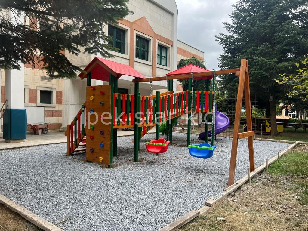2 KULELİ AHŞAP OYUN GRUBU
