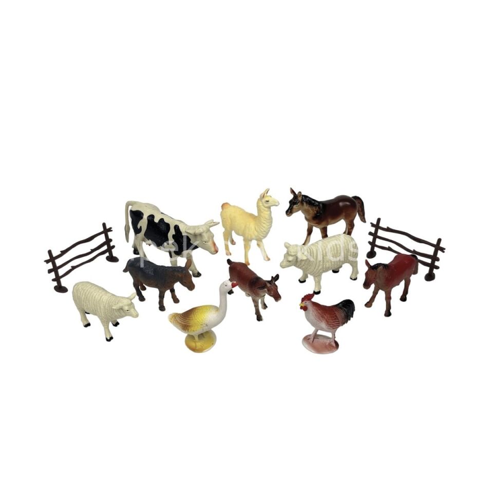 KUTULU 12PCS VAHŞİ VE ÇİFTLİK HAYVAN SETİ