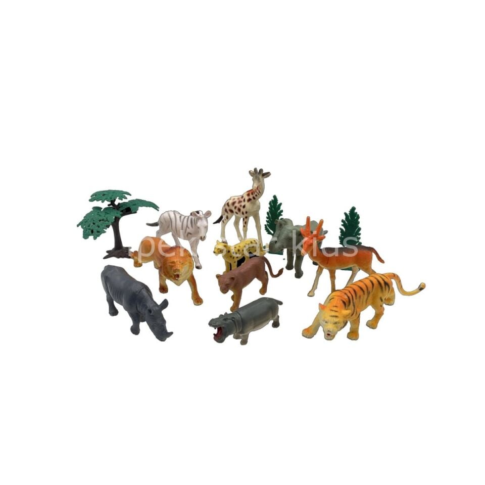 13PCS VAHŞİ HAYVAN 2LİTRE KOVADA