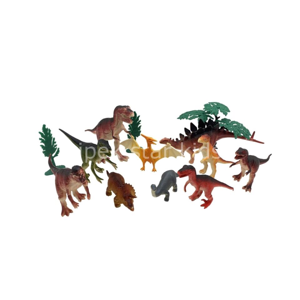 13PCS DİNOZORLAR 2LİTRE KOVADA