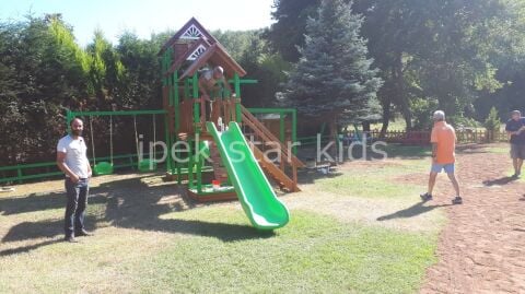 AHŞAP MACERA PARKURU 3 KULELİ OYUN GRUBU