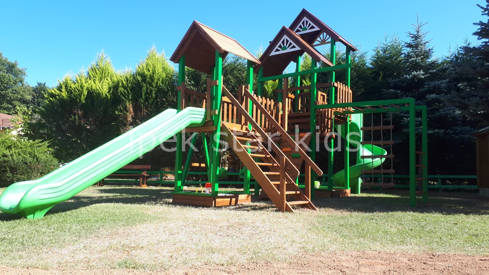 AHŞAP MACERA PARKURU 3 KULELİ OYUN GRUBU