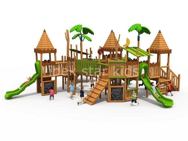 Orman Temalı Dev Ahşap Çocuk Parkı