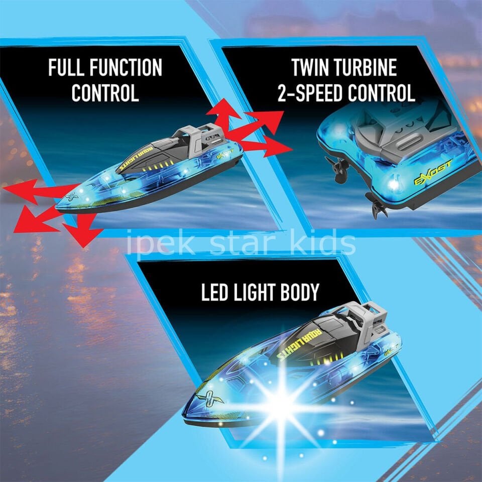 LED Gövdeli Uzaktan Kumandalı Tekne
