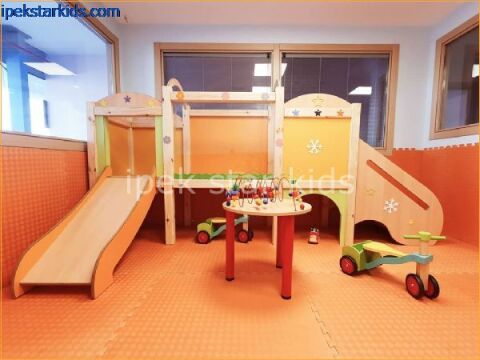 AHŞAP KAYDIRAKLI  OYUN GRUBU İÇ MEKAN